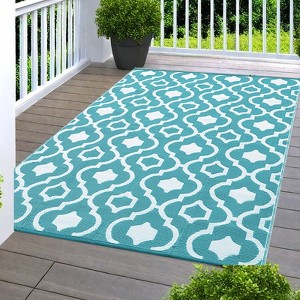 Waterproof Outdoor Rug, Reversible Durable Plastic Straw Carpet for Camping, Picnic, Balcony, Backyard & Porch - 1 of 4
