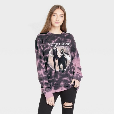 Women's Fleetwood Mac Graphic Sweatshirt - Purple Tie-Dye XS