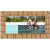PosterPalooza | 38x20 Wide Bamboo Picture Frame, UV Acrylic, 4 Finishes - Brown, Black, Silver, and Natural - 2 of 4