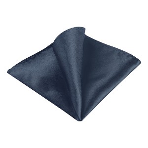INSPIRE CHIC Men's Wedding Party Solid Color Self-Folded Pocket Squares - 1 of 4
