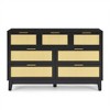 Bedroom 7 Drawer Dresser, Rattan Dresser Modern Wooden Chest Of Drawers With Spacious Storage Space - image 4 of 4