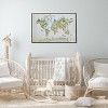 Gallery 57 24"x36" Animal World Map Floating Framed Wall Art Canvas - 3 of 4