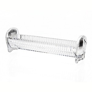 HomeRoots 9" Clear Rectangular Crystal Cracker Tray - 1 of 4
