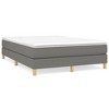 vidaXL Box Spring Bed Frame, Queen Size with Dark Gray Fabric, Durable and Strong Construction - 3 of 4
