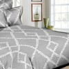 Superity Linen 180TC Lacey Diamonds Gray Duvet Set - 3 of 3