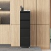 KTMBDW 4/5 Drawer File Cabinet with Lock on Wheels Metal Vertical File Cabinet Office Home Vertical File Cabinet for A4/Legal/Letter Size - 2 of 4
