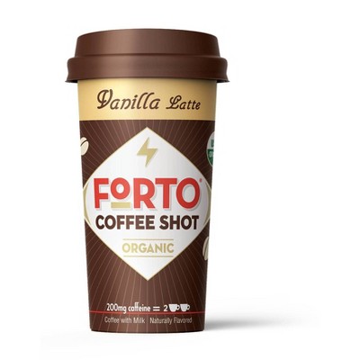 Forto Vanilla Latte 200mg Caffeine Shot - 2 fl oz Bottle