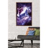 Trends International James Booker - Space Sloth Riding On Unicorn Framed Wall Poster Prints - 2 of 4