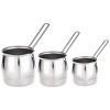 Korkmaz Tombik 3 Piece Stainless Steel Turkish Coffee Pot Set in Silver - 3 of 3