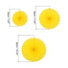 Unique Bargains Hanging Paper Fans Party Set Decoration with Clips 12 Pcs - 2 of 4