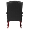 Wingback Traditional Guest Chair Black - Boss Office Products: Elegant Tufted Design, Nailhead Trim, Hardwood Frame - 2 of 4