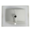 ChicFurnit Bathroom Sink 24 Inch Ceramic Basin with Sleek Modern Design for Bathroom Remodel Upgrade, 24"*18.3"*6.7" - 4 of 4
