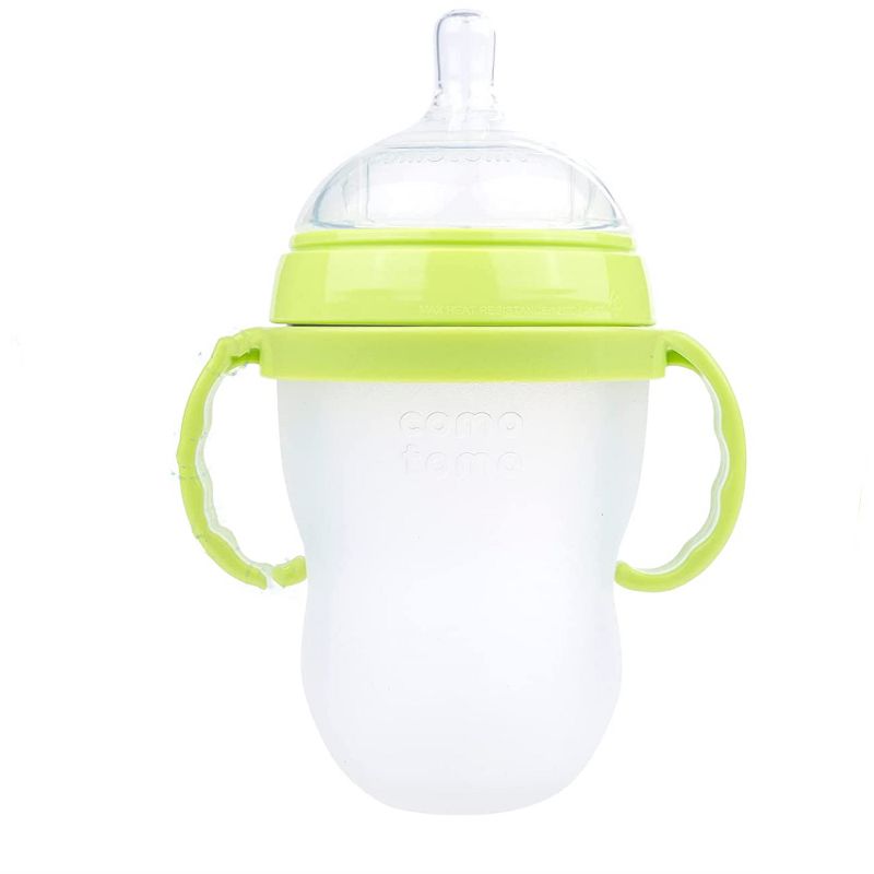 Botabee Baby Bottle Handle Grip for Comotomo Silicone Bottles for 5 oz & 8 oz, 3 Pack, Green, 4 of 6