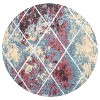 Cole Minimalist Diamond Trellis Round Area Rug - JONATHAN Y - 2 of 4