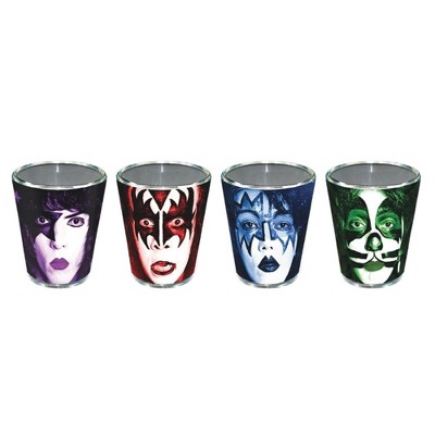 ICUP, Inc. KISS 4-Piece 1.5oz Shot Glass Set
