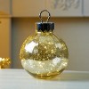 LED Holiday Ornament Gold Mercury Glass Sphere – 13in by Melrose - 2 of 3