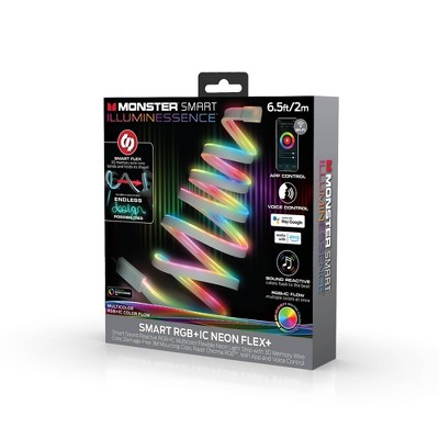 Monster Smart Neon Flex and 2m LED Light Strip with Flow and Memory Wire