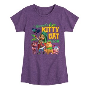Girls' - Santiago of The Seas - Bonnie Bones Pirate Kitty Cat Crew Fitted Short Sleeve Graphic T-Shirt - 1 of 4