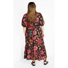 Women's Plus Size Bea Print Dress - black | CITY CHIC - 2 of 4