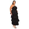 L I V D Women's Eleni Strapless Pleated Tiered Dress - 2 of 3