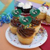 NCAA Slippery Rock Primary Logo Heart Love Cupcake Picks Toppers Decoration Set of 6 - 4 of 4