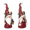 Transpac Resin 9 in. Multicolored Christmas Gnome Figurine Set of 2 - 2 of 4