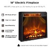 SinCiDo Fireplace TV Stand for 65" TV，Farmhouse Barn Door and Adjustable Partition, with 18" Electric Fireplace TV Stand, for Living Room - 4 of 4