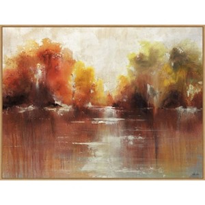 Amanti Art Jeweled Water by Sydney Edmunds Framed Canvas Wall Art - 1 of 4