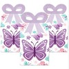 Big Dot of Happiness Beautiful Butterfly - Square Favor Gift Boxes - Floral Baby Shower or Birthday Party Bow Boxes - Set of 12 - 2 of 4