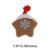 Unique Bargains Christmas Brooches Plush Red Green 2.36"x1.38" 1 Pc - 3 of 4