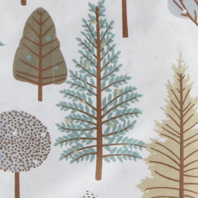 Queen Forest Trail Lodge Print Microfiber Sheet Set