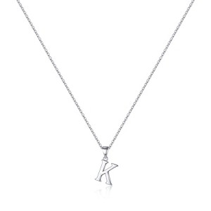 Turandoss S925 Sterling Silver Initial Necklaces for Girls Women, Dainty Initial Jewelry Birthday Gifts - 1 of 4