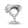 Black Bow Jewelry Sterling Silver Margarita Glass Bead Charm - 2 of 4