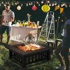SUGIFT 3 in 1 Outdoor Square Fire Pit Table - 2 of 4