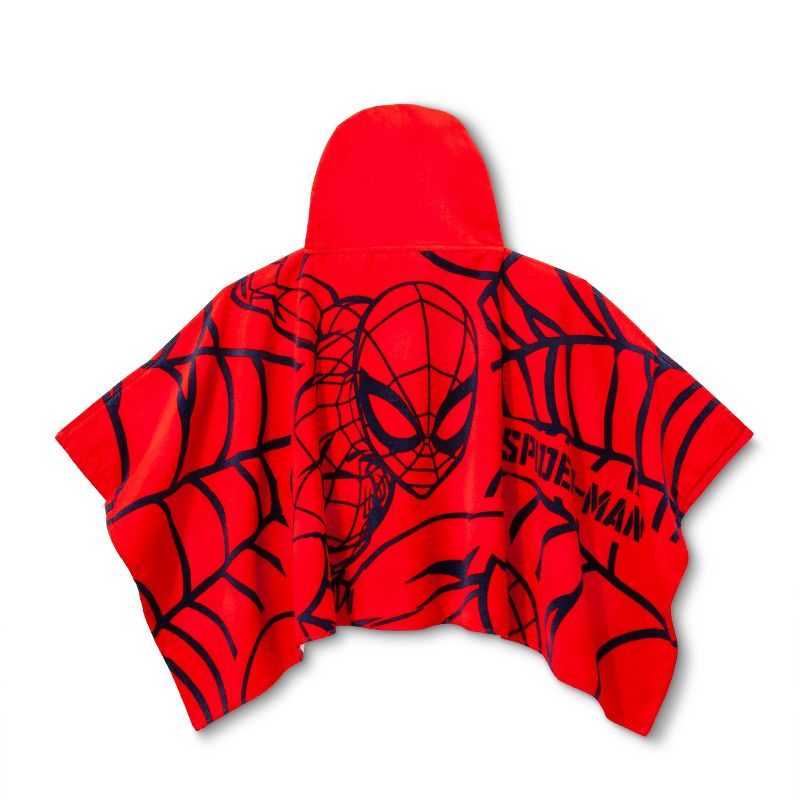 Marvel Spider-Man Kids&#39; Hooded Bath Towel Red, 3 of 5