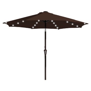 Hyleory 9FT Lighted Market Umbrella for All Seasons/ Size: 91.2" H x 108" W x 108" D - 1 of 4