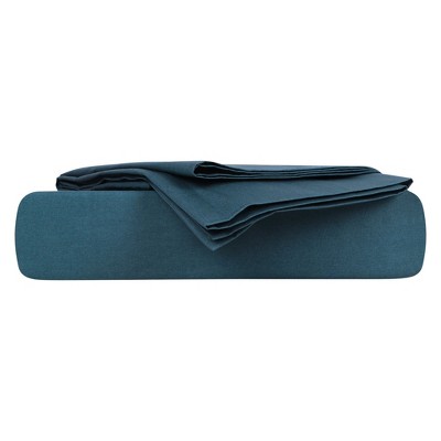 Delara 100% Organic Cotton Percale Weave Fitted Sheet Sets, Smooth & Moisture-Wicking, Soft & Silky Breathable Bedding