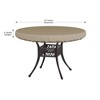 Covers&All Round Table Top Cover, 12 oz Waterproof & UV-resistant - 2 of 4