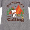 - Peanuts - Mountains Are Calling Graphic Short Sleeve Fleece Dress - 2 of 4