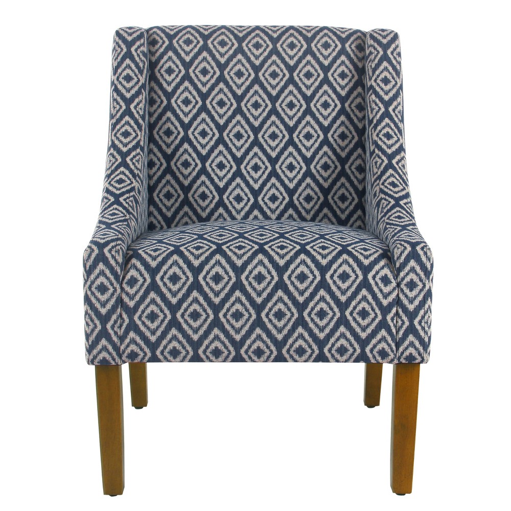 Modern Swoop Accent Chair Indigo - HomePop was $249.99 now $187.49 (25.0% off)