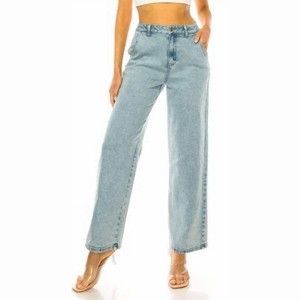Women's Wide Leg Boyfriend Jeans - Great Smoky - 1 of 1