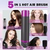 YEVYO 5 in 1 Hair Dryer Brush, Negative Ion Blow Dryer Brush Set for Hair Drying Straightening Curling Styling On Hair Care - 1200W - Black/Red - 2 of 4