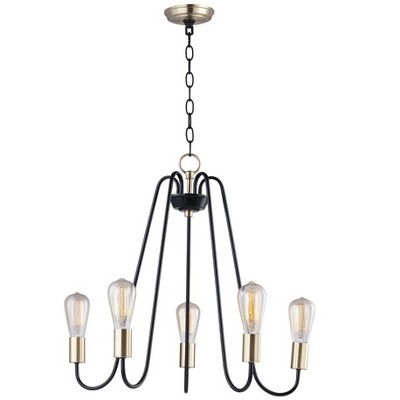 Maxim Lighting Haven 5 - Light Chandelier in  Oil Rubbed Bronze/Antique Brass