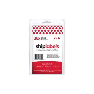 Natural Home Small Peel & Stick Labels: 35 Count, 4"x2" Stickers, No Theme, Choking Hazard Free