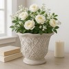 Flower Pot and Planter for Home Decor - Terracotta Planter for Indoor and Outdoor Use - Plant Stand Ideal for Patio and Garden Decor - 9" Tan - 2 of 4