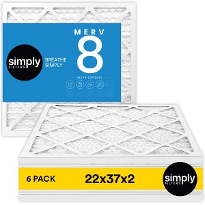 Simply Air Filters, MERV 8, 6 Pack, Furnace Air Filter for HVAC - 1 of 4
