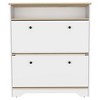 APRILSOUL Brown Shoe Rack with Superior Top, Two Extendable Shelves, Shoe Storage Cabinet Organizer for Entryway - 4 of 4