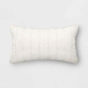 Oversized Channeled Boucle Lumbar Throw Pillow - Threshold™