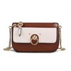 MKF Collection Jill Vegan Leather Color Block Crossbody Handbag by Mia K - 2 of 4