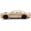 2012 Dodge Challenger SRT8 Gold Metallic with Black Hood "Pink Slips" Series 1/32 Diecast Model Car by Jada - 4 of 4